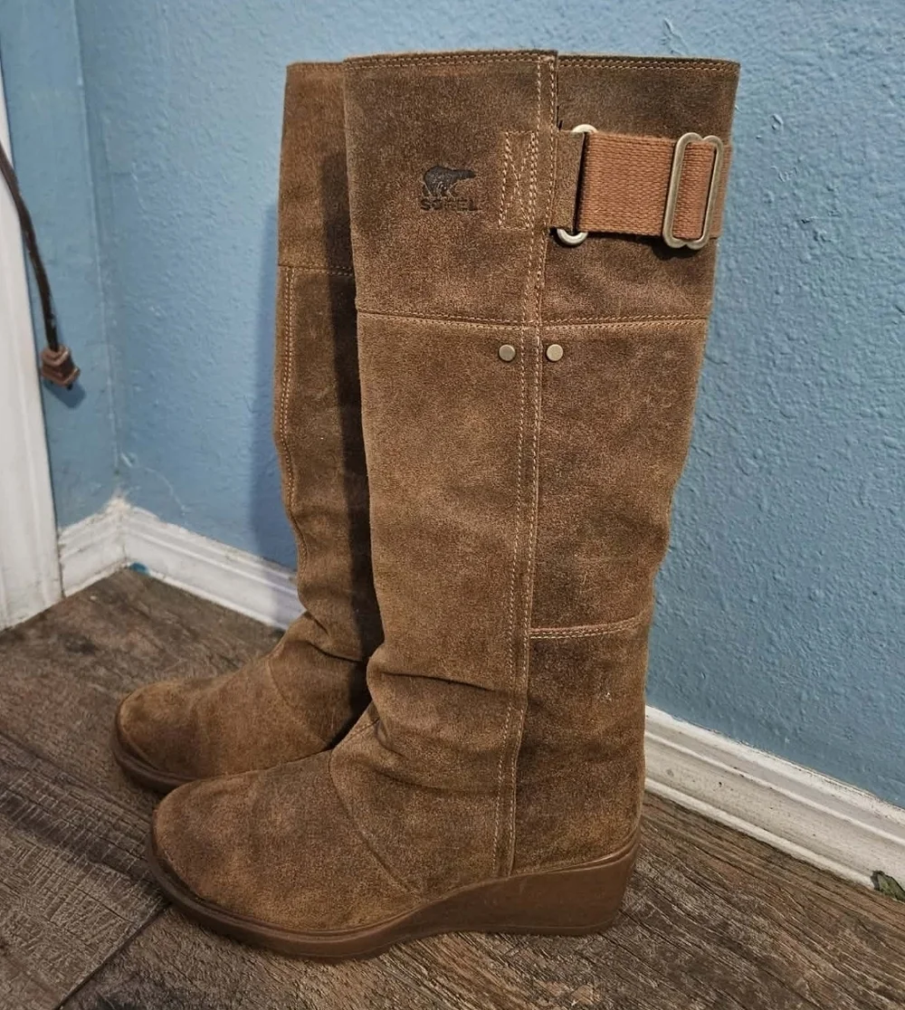 Sorel Toronto Suede Wedge Waterproof Tall Boot Elk